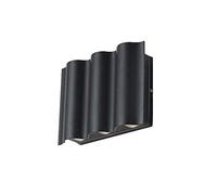 Apliques de Pared Led de 18 W para Exteriores, Lámpara de Pared con Iluminación Hacia Arriba Y Hacia Abajo, Focos de Pared de Aluminio para Exteriores, Ideales para Porches, Balcones, Jardines, Patios