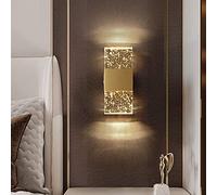 Apliques de Pared LED para Interiores, lámpara de Pared de Cristal de 7 W, Aplique Moderno para Dormitorio, Pasillo, escaleras, balcón, Accesorio de decoración Exquisito, luz Neutra, 23 x 10