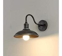 Apliques de Pared Luz de Pared Moderna País al Aire Libre Industrial Retro Granero Luces Accesorio Iluminación de Metal Luz de Pared Lámpara de Pared Dormitorio Hogar Bar Pasillo, Cromo(Chrome)