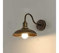 Apliques de Pared Luz de Pared Moderna País al Aire Libre Industrial Retro Granero Luces Accesorio Iluminación de Metal Luz de Pared Lámpara de Pared Dormitorio Hogar Bar Pasillo, Cromo(Gold)