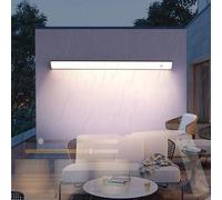 Apliques de Pared Minimalistas contemporáneos para Exteriores con Control Remoto, lámpara de Pared de Tira Larga, Moderna, Rectangular, IP65, Resistente al Agua, iluminación de Pared regulab