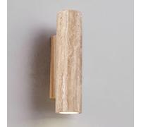 Apliques de Pared Modernos con Base de Madera de Piedra Amarilla Natural, Aplique de terrazo de Mediados de Siglo, lámpara de tocador de Piedra para baño, Sala de Estar, Pasillo, b