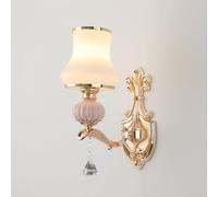 Apliques de Pared Modernos Lámpara de Pared de Cristal Estilo Granja Vintage con Pantalla de Cristal Aplique de Pared Retro Creativo para Interiores Ideal para Dormitorio Sala de Estar Mesita de Noc
