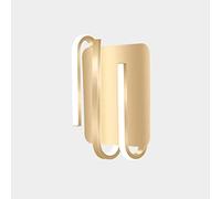 Apliques de Pared para Dormitorio, LED, Modernos, para Interiores, Minimalistas, de Hierro Dorado, con Pantalla acrílica, para decoración de sótanos.