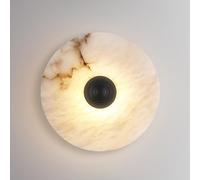 Apliques de Pared para Dormitorio, Redondos, de mármol Natural alabastro, LED, Estilo Mediados de Siglo, para Montaje en Pared, cableados para Interiores, Ideales para Sala de Esta