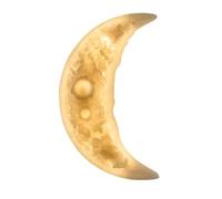 Apliques de Pared para Dormitorio, Regulables, con Forma de Luna y Control Remoto, LED, en Forma de Media Luna, lámpara de Pared Blanca, iluminación Art Deco para Interiores, para