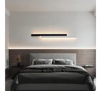 Apliques de Pared para Interiores, diseño Creativo de líneas paralelas, lámpara de Pared Minimalista Moderna, Aplique de Pared Largo de Metal acrílico, lámpara de Pared en Blanco y Negro, lámpara