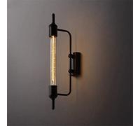 Apliques de Pared Retro Industrial Tubo de Vapor Negro Estudio Dormitorio Espejo Faro Pasillo Luminaria Decoración de Pared