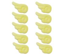 Apliques de plumas para manualidades dimensionales, Yellow | Forma acolchada con plumas, detalle visible desde ambos lados, piezas decorativas para arreglos y manualidades