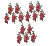 Apliques para ropa, Parches bordados de tela flores, 3 juegos parches for coser bordadas