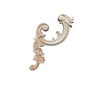 Apliques y adornos de decoración esquinas madera, artículos del hogar, calcomanías pared talladas for muebles flores(C3-26cmX45cm L)