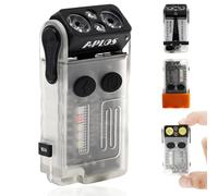 APLOS V20 Linterna LED alta Potencia Recargable 1000LM Pequeña Linternas Llavero Brillante con Lmán 180° Giratoria, 14 Modos IP67 Impermeable USB Mini Lanterna con Cubierta de Luz de Camping (Blanco)