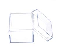 APLudoo Caja transparente de 5 caras, caja de cubo para regalo de boda, caramelos, joyas, caramelos para propuesta