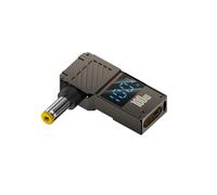 APLudoo Conector adaptador USB C a corriente directa de 100 W hembra a macho para laptop, viajeros de negocios, estudiantes, panel solar