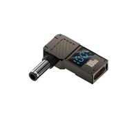 APLudoo Conector adaptador USB C a corriente directa de 100 W hembra a macho para laptop, viajeros de negocios, estudiantes, panel solar