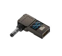 APLudoo Conector adaptador USB C a corriente directa de 100 W hembra a macho para laptop, viajeros de negocios, estudiantes, panel solar