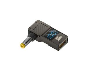 APLudoo Conector adaptador USB C a corriente directa de 100 W hembra a macho para laptop, viajeros de negocios, estudiantes, panel solar