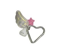 APLudoo Elegante llavero japonés de estrella mágica para niña, ligero, resistente, con diseño retro de chica mágica y elegante soporte