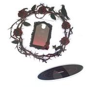 APLudoo Marco de fotos giratorio con diseño de rosas, soporte de acrílico para tarjetas, textura acrílica, adecuado para uso doméstico u oficina, marco de fotos giratorio