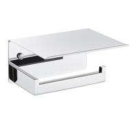 APLusee - Soporte para Papel higiénico con Estante para teléfono, Cromo Pulido, Accesorios de baño, Acero Inoxidable 304, dispensador de Rollos de Papel de Seda montado en la Pared