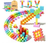 Apluses Bloques Magneticos Construccion Niños, 72 Piezas Magnetic Blocks, Magneticos Niños, Educa Magnetics Regalo Juguetes Niñas y Niños 3 4 5 6 Años