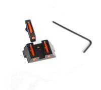 APLUSGEAR Metal Front and Rear Red and Green Fiber Optic Pistol Sights for G17/17L/19/22/23/24/26/27/33/34/35 (Red)