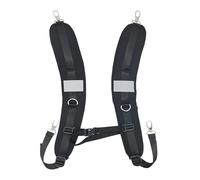 APLVFFZH 1 Par de Correas para Mochila Reemplazo de Correas Ajustables Padded Correas Impermeables Reparación Material Oxford Adecuado para Deportistas Estudia, Tela Negra de Buceo