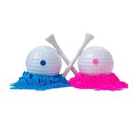 APLVFFZH 2 Piezas Bolas de Golf Reveladoras Explosión Bolas de Golf de Género Accesorio Decoración Fiesta Material PP Adecuado para Celebraciones Revelación