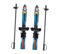 APLVFFZH 2 Piezas Esquís Cortos Niños Tablas de Ski Zapatos Fijaciones Snowblades Patines Ice Material PP Resistente para Niños de 3-8 años Adecuados para Jueg, Muñeco de Nieve
