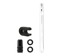 APLVFFZH 2 Piezas Extensor de Válvula Presta para Llantas Tubeless Accesorios de Reparación de Sellado con Anillo de Silicona Hecho en Aleación de, 1 Pieza de Plata 80 mm