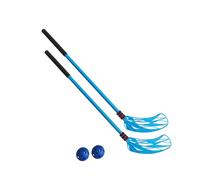 APLVFFZH 2 Piezas Juego de Hockey Infantil Set de Palos de Hockey Equipo para Niños Bola Suave Material Resistente Adecuado para Entrenamiento Deportivo Escola, Azul