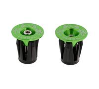 APLVFFZH 2 Piezas Tapones Manillar Bicicleta Tapas Barras Tope Empuje Aleación Aluminio Diseño Sencillo Adecuado para Ciclismo Mantenimiento Uso Diario, Verde