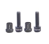 APLVFFZH 2 Piezas Tornillo Potencia Bicicleta Tuerca Bicicleta Aleación Titanio Gatillo Ligero Accesorio Sustitución Adecuado para Bici Montaña Carretera, Negro