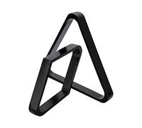 APLVFFZH 2 Piezas Triángulo Estante Billar Juego Contiene Triángulo Y Madera Natural Bordes Suaves Accesorios Deportivos Adecuado para, Negro