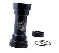 APLVFFZH 4 Piezas Eje Inferior de Bicicleta Adaptador de Casquillo Rodamientos Cerámicos Sellados Eje de Construcción Resistente Y Fácil Instalación, Negro, BB90-92