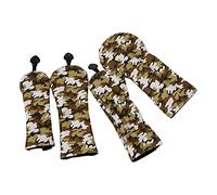 APLVFFZH 4 Piezas Golf Club Head Cover de PU Protector para Madera con Etiqueta Intercambiable Adecuado para Entusiastas del Golf Regalo Decoración