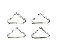 APLVFFZH 4 Piezas Hebilla Triangular Anillo V Gancho Fijador de Acero Galvanizado para Reparación de Conectores de Accesorios Adecuado, sin Correas