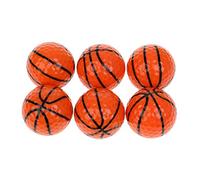 APLVFFZH 6 Piezas Bolas de Golf Deporte Diversión Billiard Fútbol Rugby Béisbol Construcción de Goma Sintética Elasticidad Adecuado para Amigos Regalo, Baloncesto, como se Describe