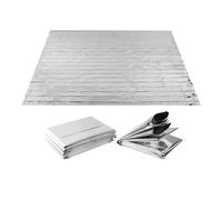 APLVFFZH 6 Piezas Manta Térmica Emergencia Supervivencia Cobija Aluminizada Refugio Mochila Liviana Función Impermeable Adecuada para Senderismo Camping, 160x210cm