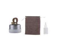 APLVFFZH Alcohols Furnace Mini Portátil Quemador de Alcohol Compacto para Cocinar Accesorio Metálico Liviano Y Resistente Adecuado para Camping Senderismo Picn, Plata
