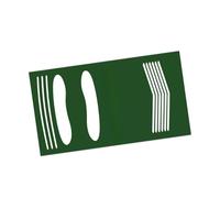 APLVFFZH Alfombrilla para Bateo de Béisbol con Base Antideslizante Diseño Portátil Y Guía Visual para El Bateo Favorece El Aprendizaje de Swing Adecuada para E, Style D