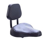 APLVFFZH Asiento de Bicicleta con Respaldo Grande Cojín Trasero de Bicicleta Eléctrica Asiento para Ciclismo Vía y Rural Diseñado en Metal Plástico y, Negro