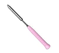 APLVFFZH Badminton Entrenador Raqueta Barra Dispositivo Ejercicio Potencia Peso Ajustable Madera Acero Adecuado para Preparación Física Práctica Personal Gimna, Rosado