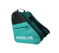 APLVFFZH Bolsa para Patines con Correa de Hombro Gruesa Y Asa Reforzada Compartimientos Material Oxford Liviano Adecuada para Niños Y Adultos en Actividad, Verde