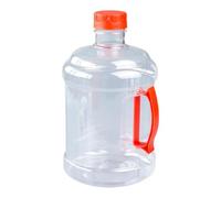 APLVFFZH Botella de Agua Recipiente Reutilizable Cántaro Portátil con Asa Tapa Hermética Material Pet y Fácil Transporte para Hogar Oficina Cocina, Rojo