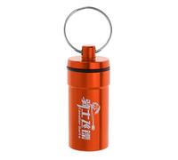 APLVFFZH Caja para Accesorios de Dardos Estuche Portátil de Aluminio con Rosca y Llavero para Savers Agujas y Arandelas Adecuada para el Transporte Seguro de, Naranja