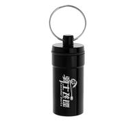 APLVFFZH Caja para Accesorios de Dardos Estuche Portátil de Aluminio con Rosca y Llavero para Savers Agujas y Arandelas Adecuada para el Transporte Seguro de, Negro