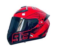 APLVFFZH Casco de Ciclismo con Cara Completa para Adultos Protector Multiuso Material PP Transpirable Y Seguro Conveniente para Montañismo Rodadas, Red L