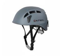 APLVFFZH Casco de Escalada con Función Protectora Correa Regulable Diseño Funcional y Ventilación Activa Adecuado para Escalada Técnica Actividades de Senderismo, Gris