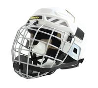 APLVFFZH Casco Hockey Casco Ice Hockey Casco Accesorio Hockey Casco Protector Deportivo Material EVA y Acero Adecuado para Patinaje sobre Hielo Entrenamiento, L